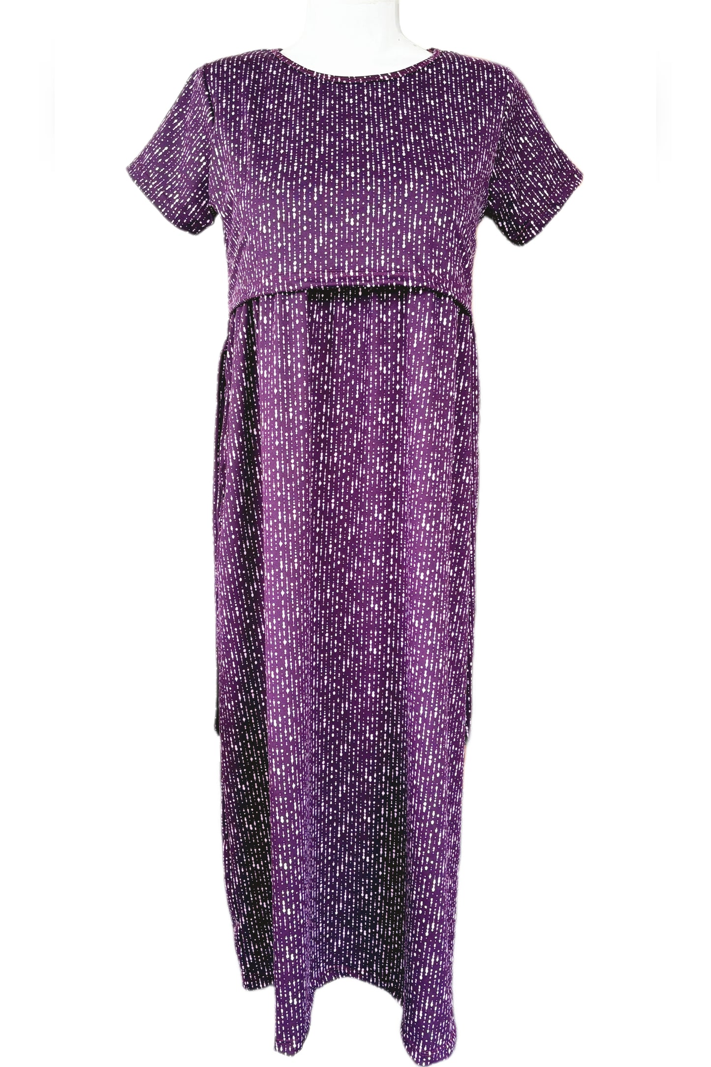 Dark purple Maternity & Feeding maxi