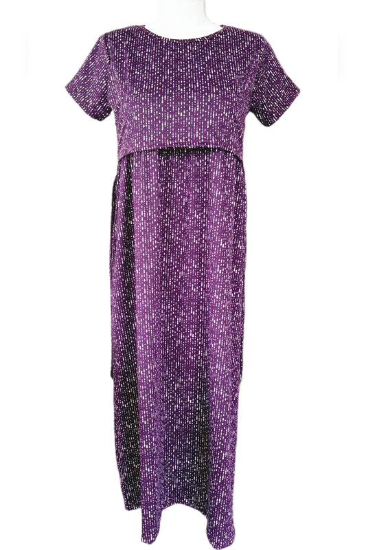 Dark purple Maternity & Feeding maxi