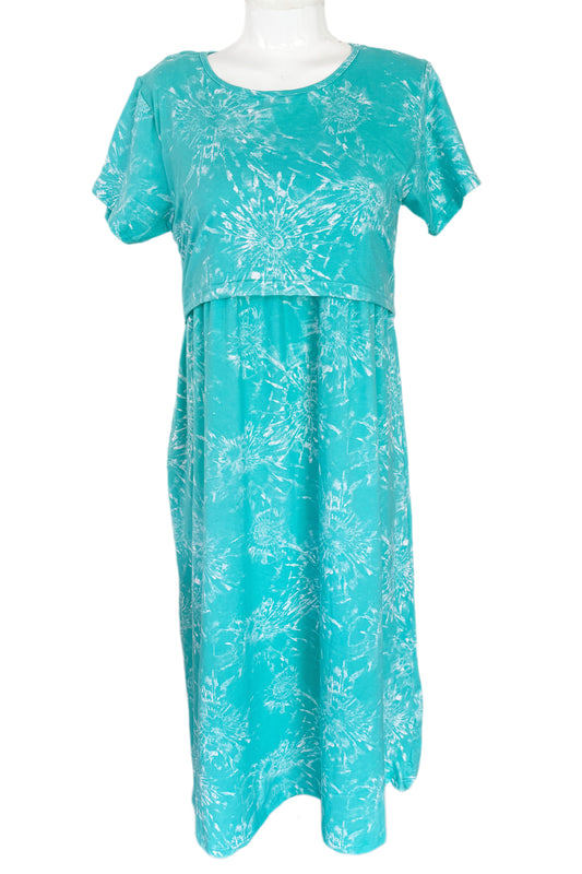 Sky blue Maternity & Feeding maxi