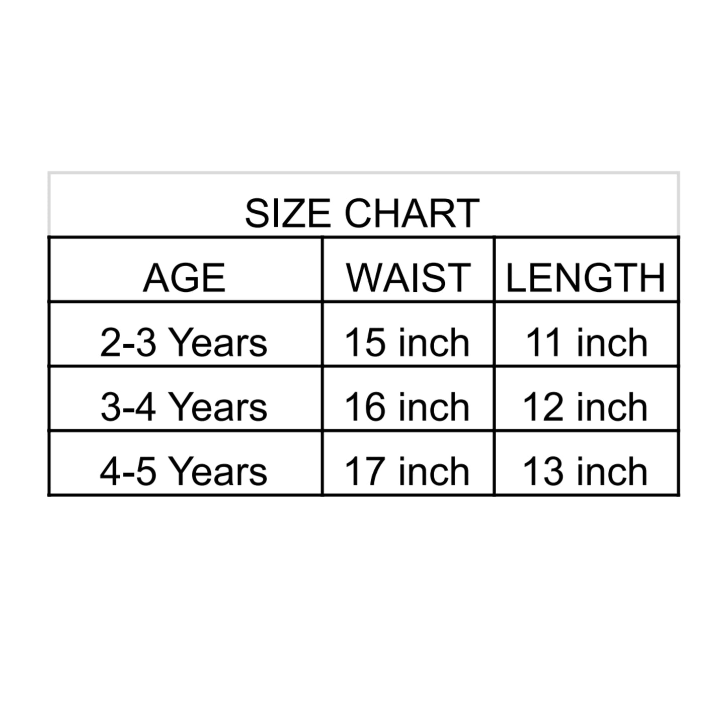 Shorts Combo for Kids of 2 to 5 years