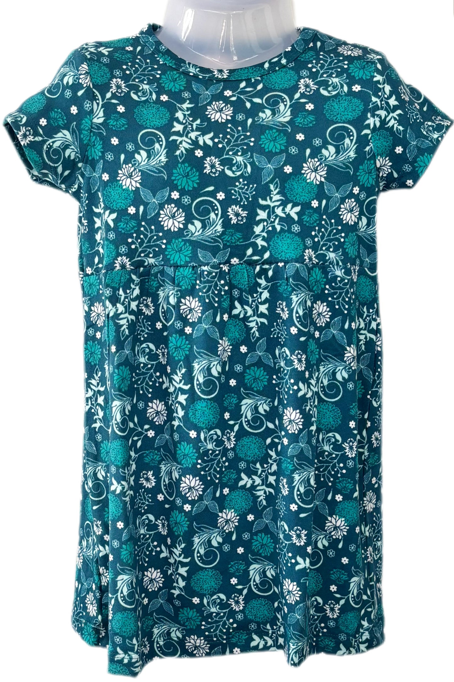 Green floral casual Gown