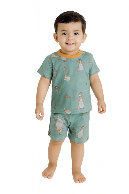 Jungle book Tshirt Shorts Coord set