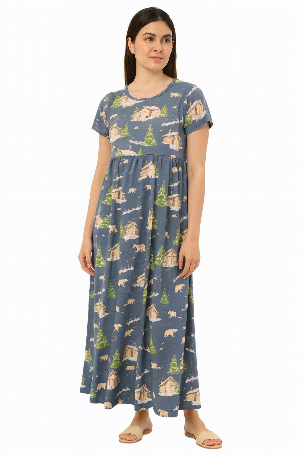 Cement grey Casual maxi