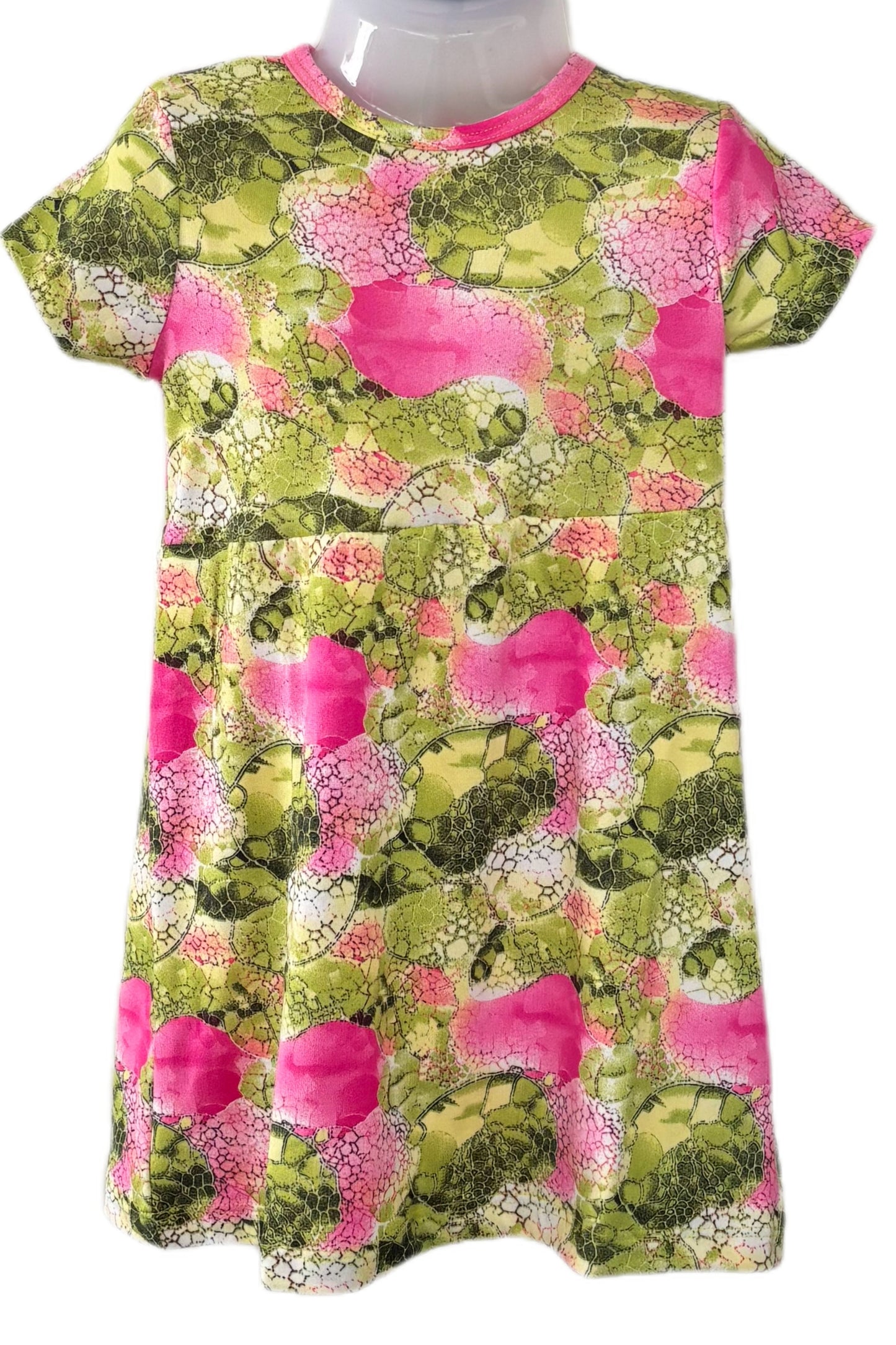 Green & Pink casual Gown
