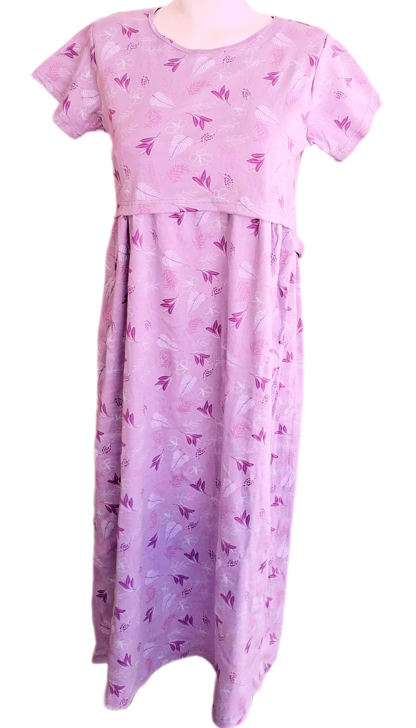 Lavender Leaf Maternity & Feeding maxi