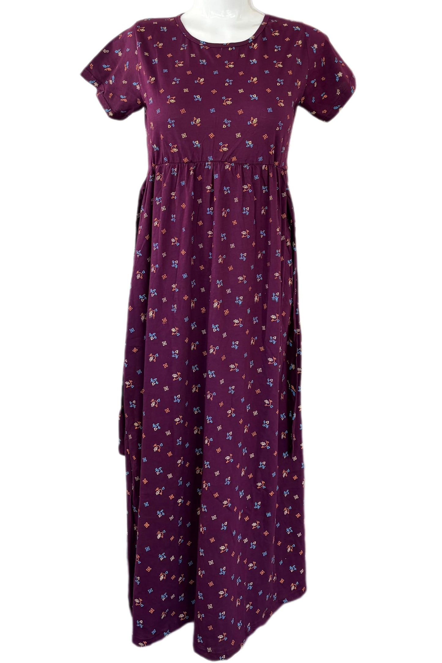 Wine light weight Casual maxi
