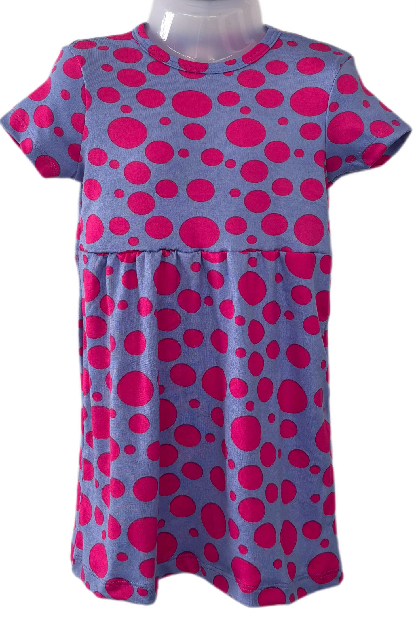 Pink dots casual Gown