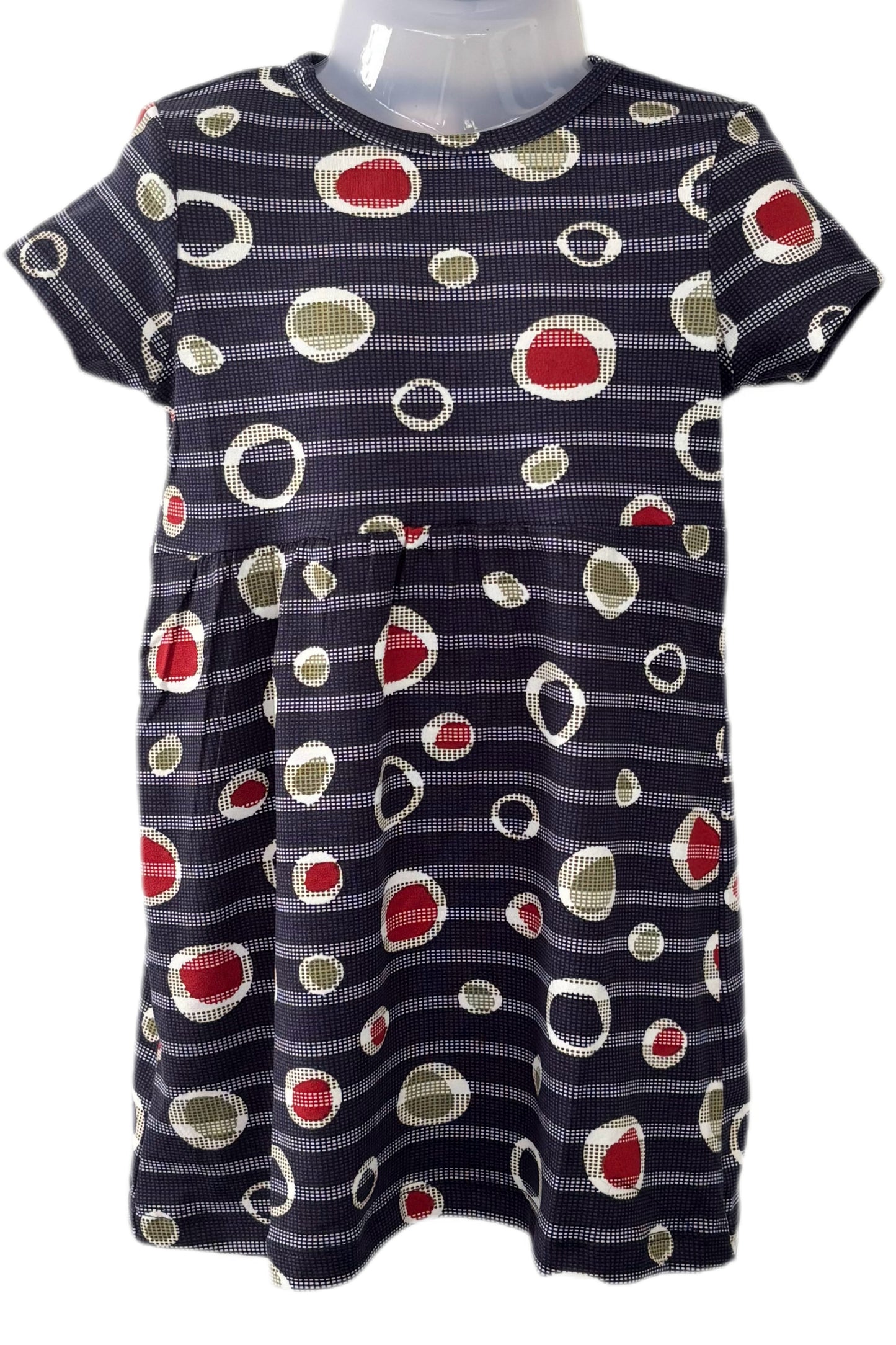 Navy pebbles casual Gown