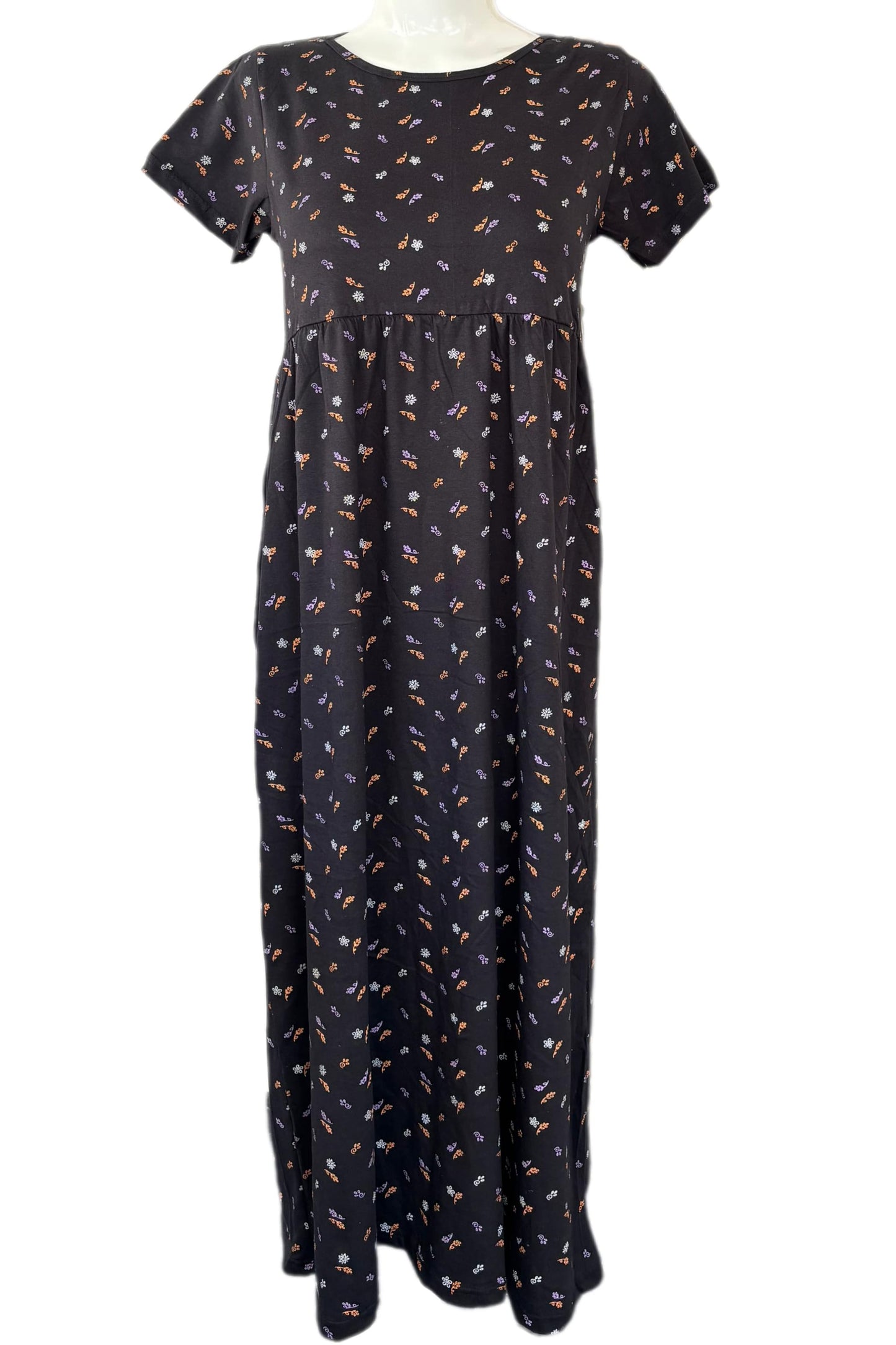 Black light weight Casual maxi