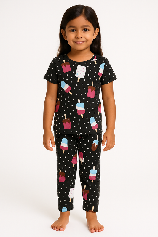 Black popsicles Coord set