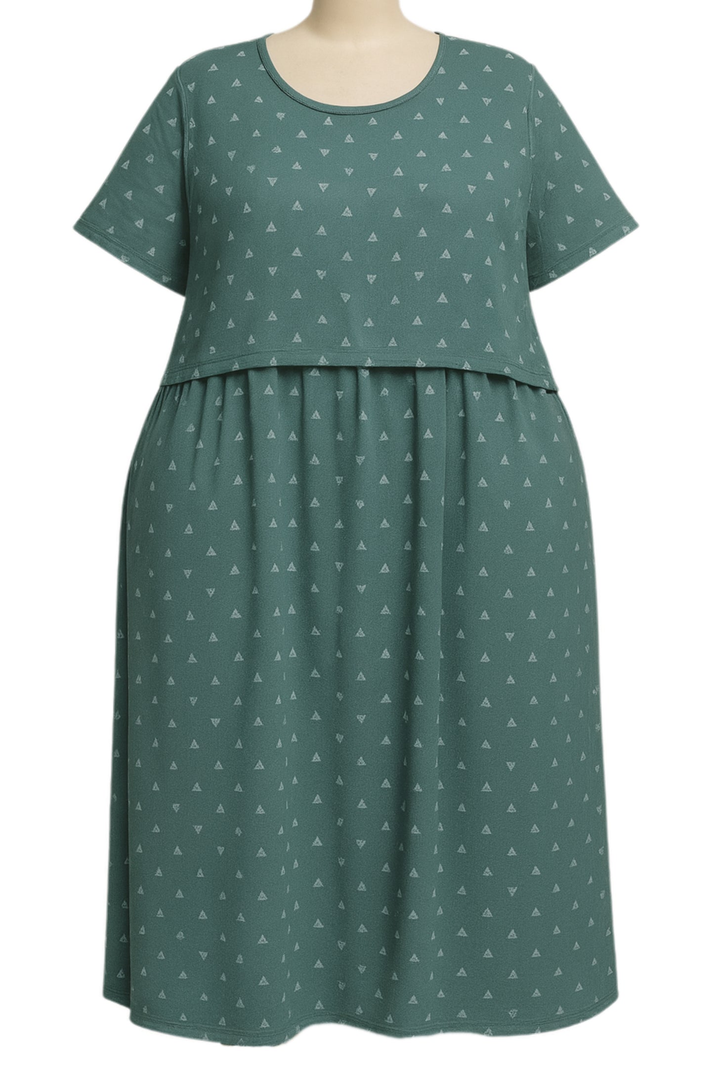 Sage green Maternity & Feeding maxi