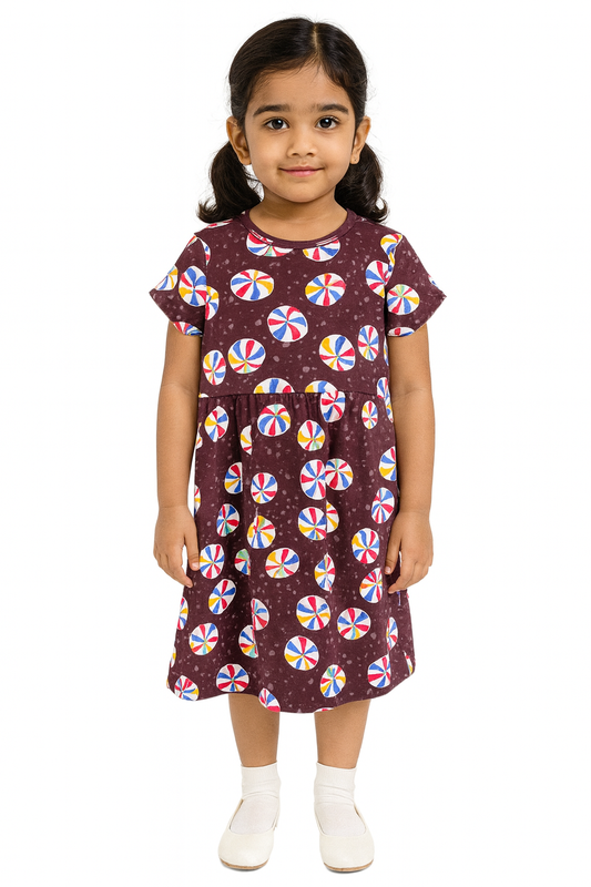 Brown casual Gown