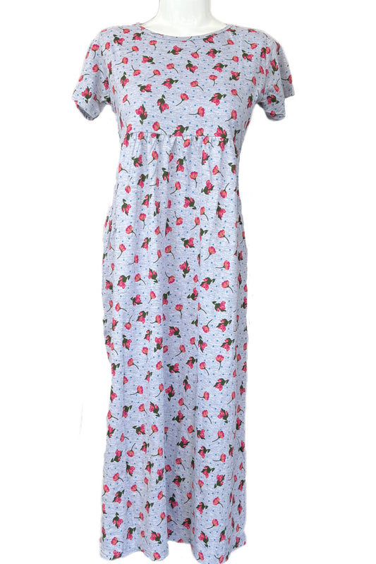 Melange Floral Casual Maxi