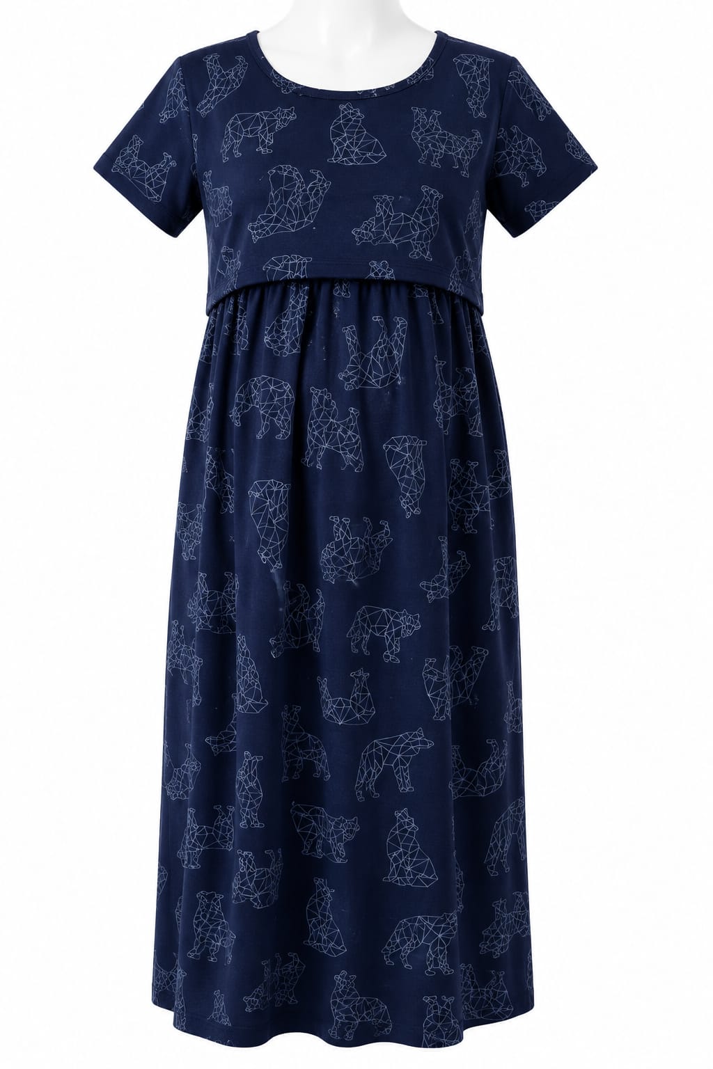 Dark Blue Maternity & Feeding maxi