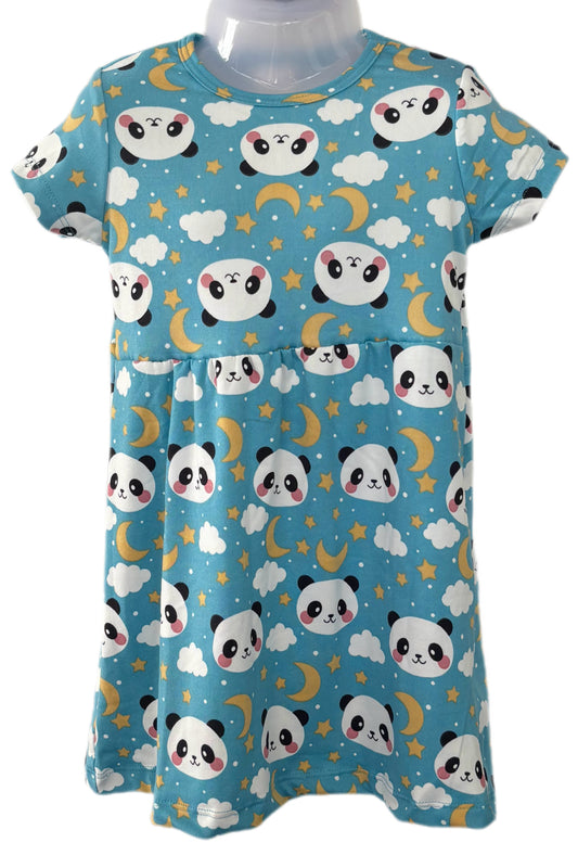 Sky blue panda casual Gown
