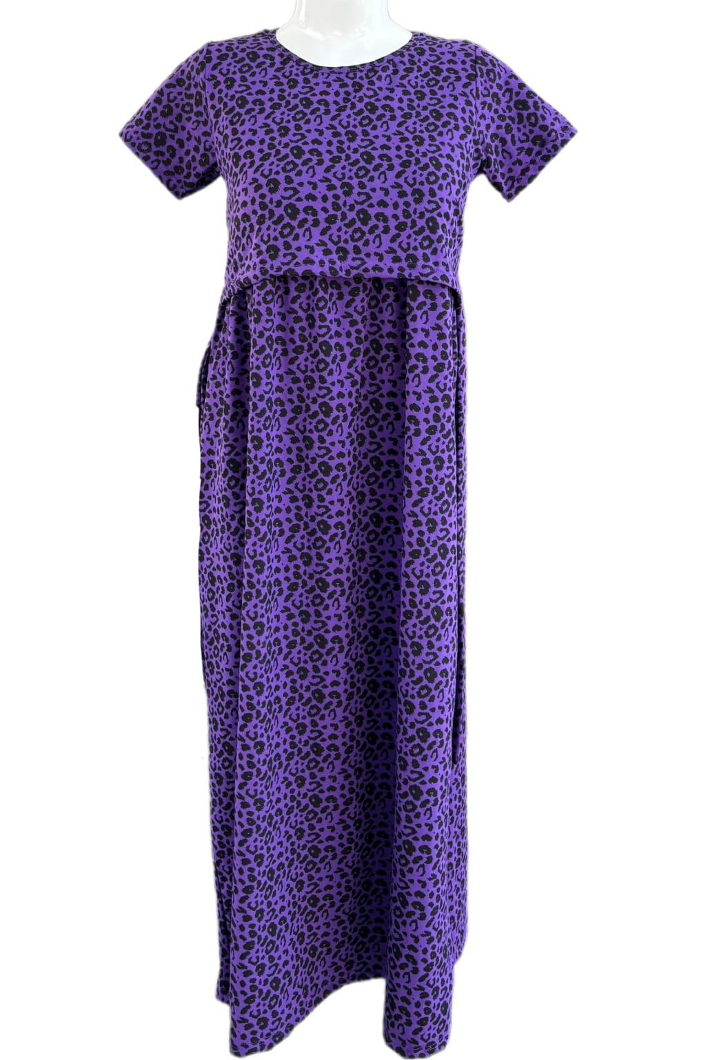 Purple Maternity & Feeding maxi