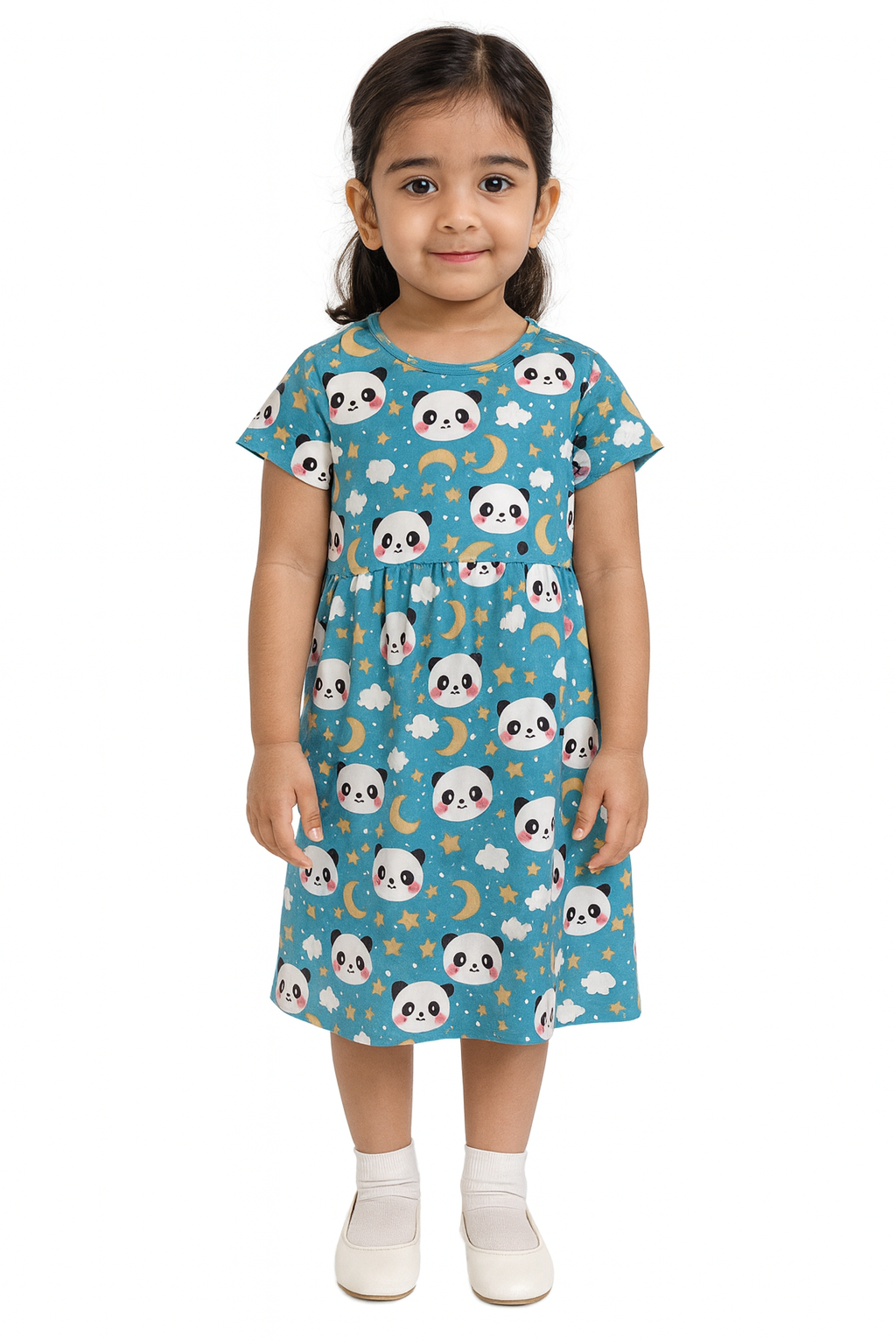 Sky blue panda casual Gown