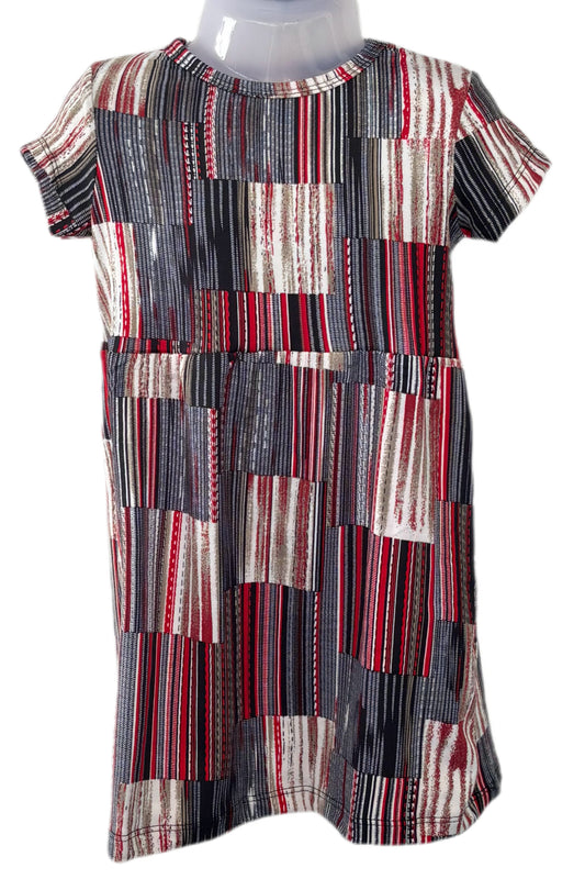 Grey blocks casual Gown