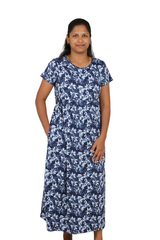 Navy floral Casual maxi