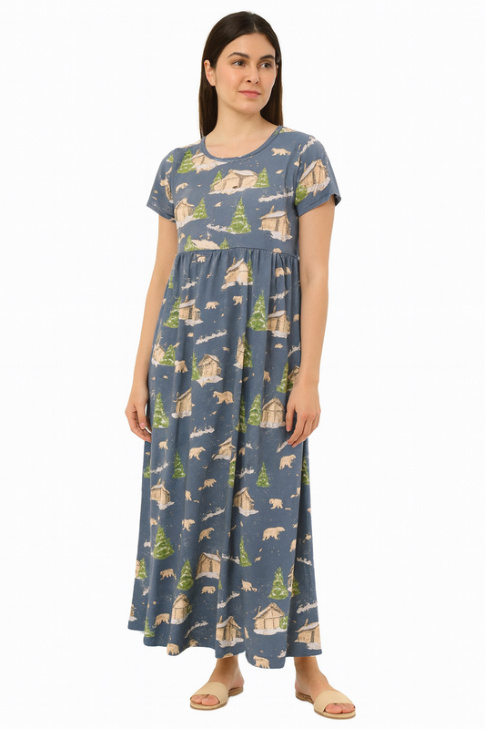 Cement grey Casual maxi