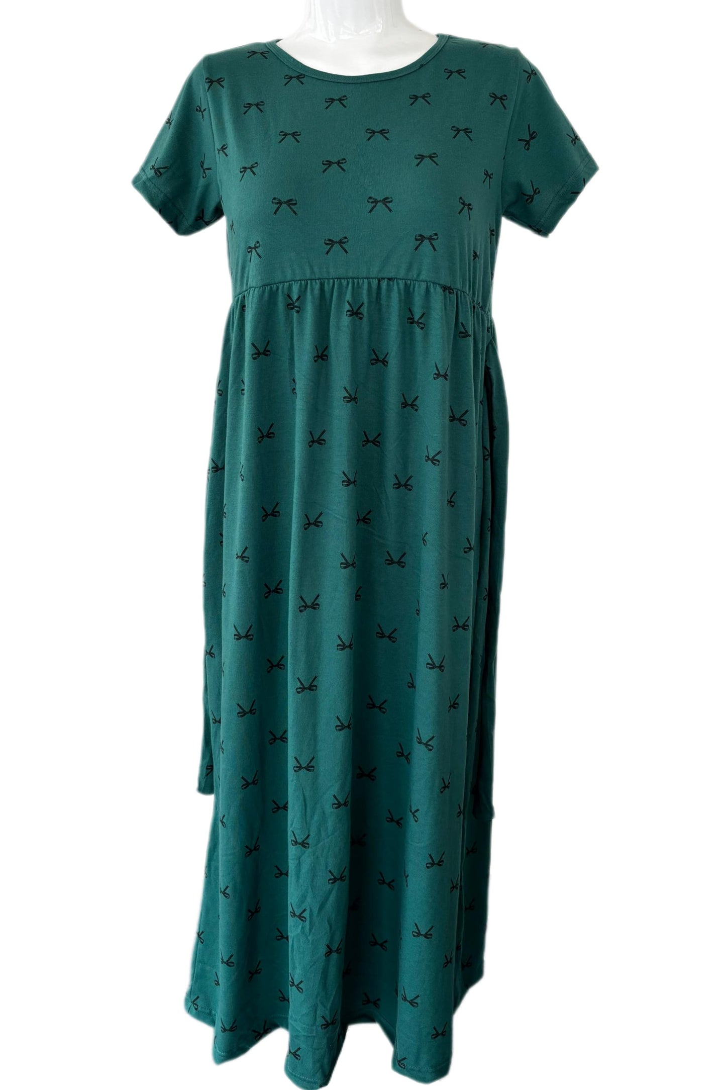 Dark Green Casual maxi