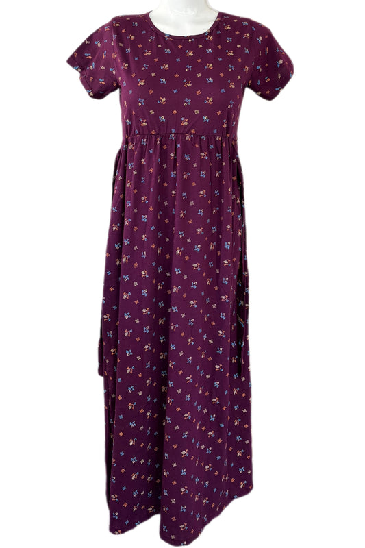 Wine light weight Casual maxi