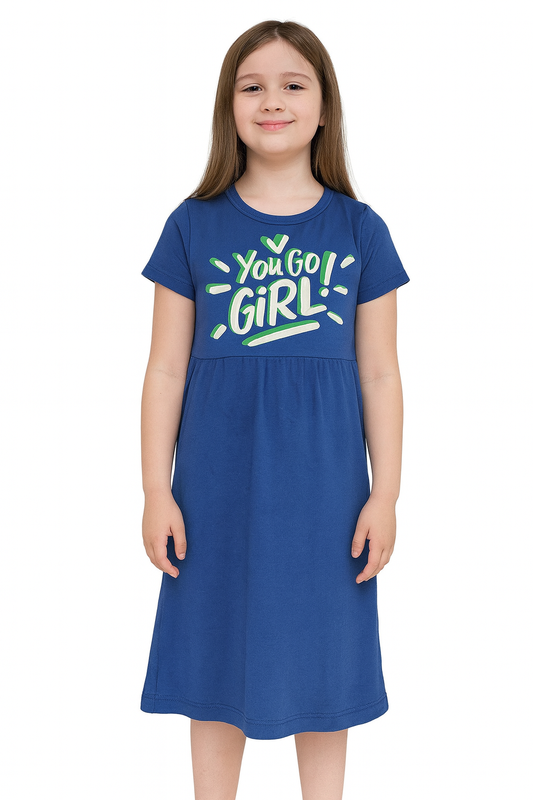 Blue casual Gown