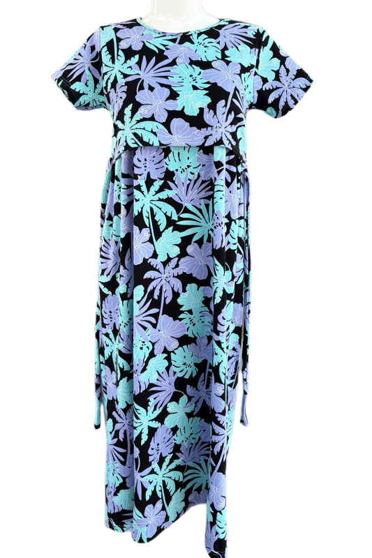 Black leaf Maternity & Feeding maxi