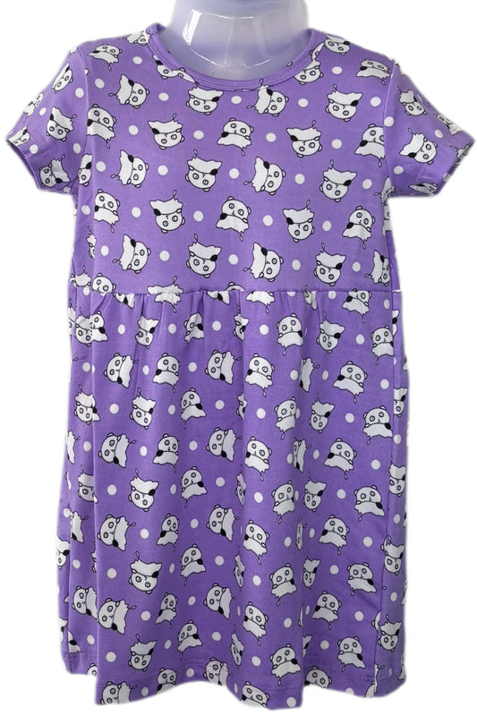 Lavendar panda casual Gown