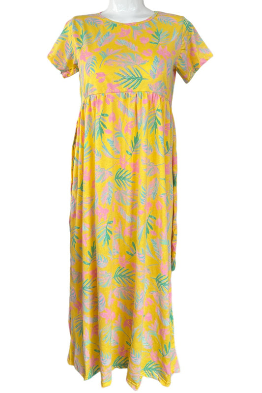 Yellow Casual maxi