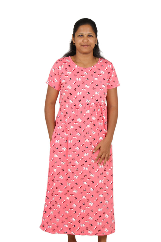 Peach butterfly Casual maxi