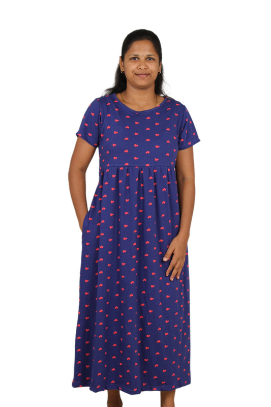 Blue heart Casual maxi