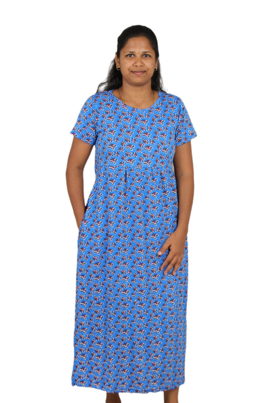 Blue leaf Casual maxi