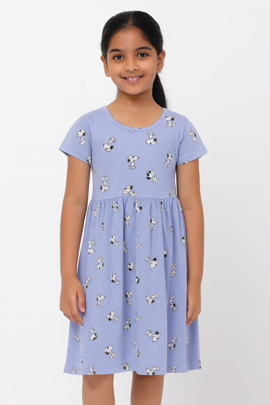 Soft Blue Casual gown