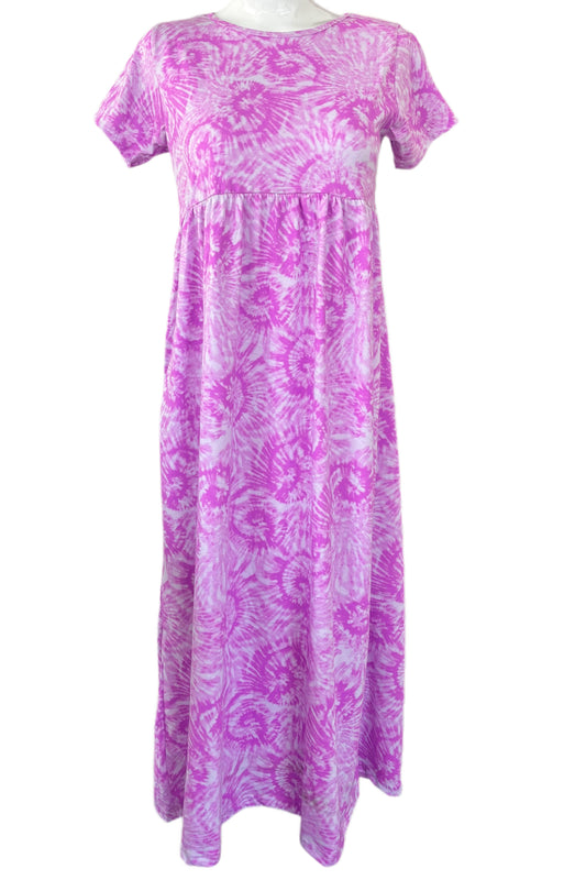 Pink Tie&dye Casual maxi