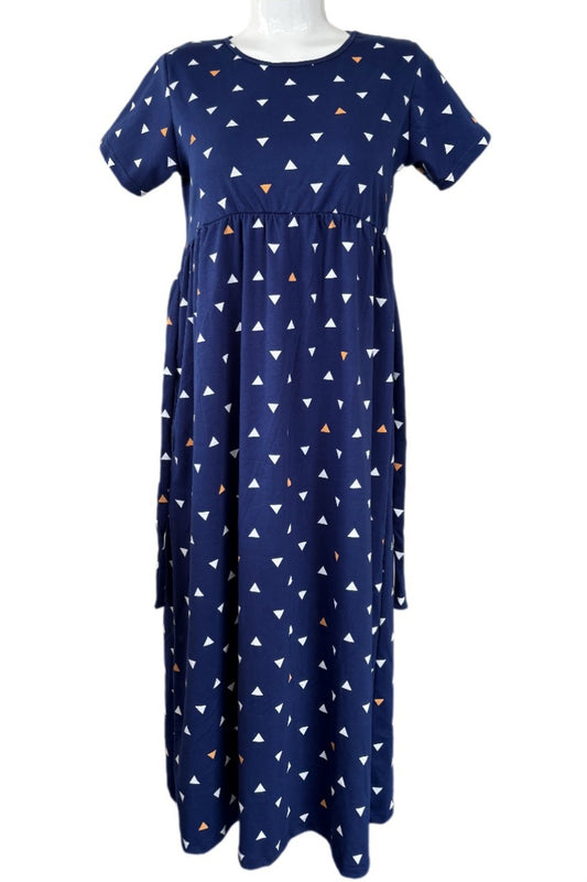 Navy triangle Casual maxi