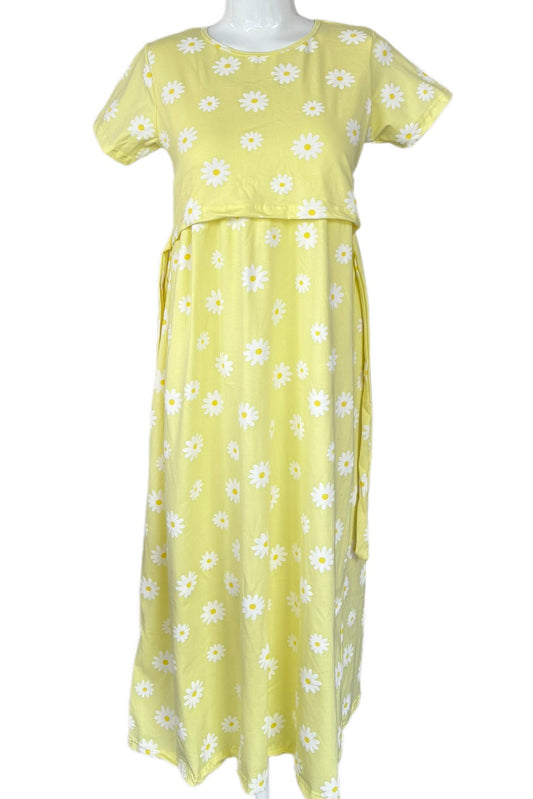 Yellow Maternity & Feeding maxi
