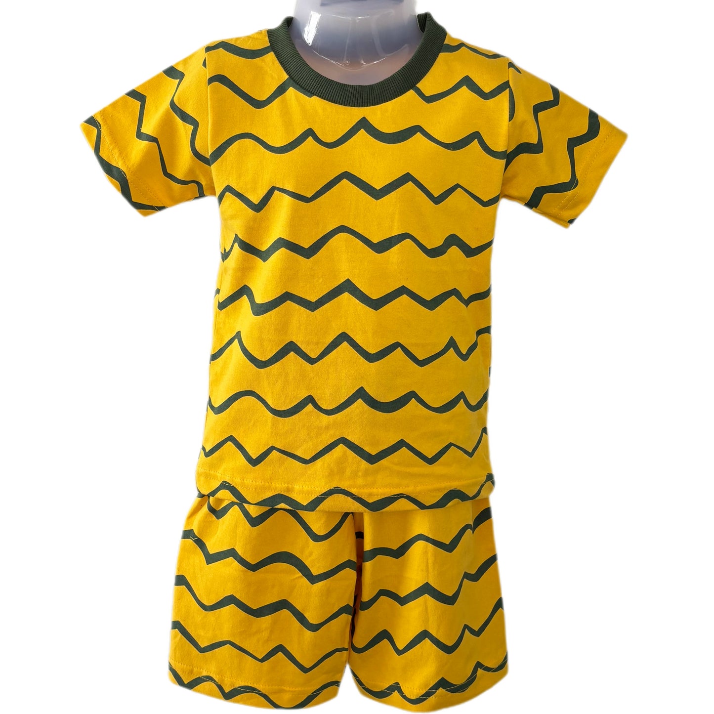Yellow Tshirt & Shorts Coord set